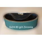 3x24 inch 80 Grit Zirconia