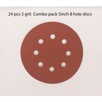 24 pc -3 grit 5x8 hole combo pack
