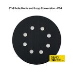 5 inch x 8 hole Hook and Loop Conversion - PSA backed