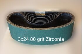 3x24 inch 80 Grit Zirconia