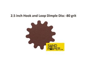 2.5 inch Hook and loop Dimple discs