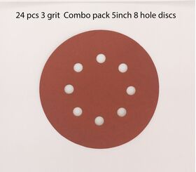 24 pc -3 grit 5x8 hole combo pack