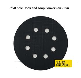 5 inch x 8 hole Hook and Loop Conversion - PSA backed